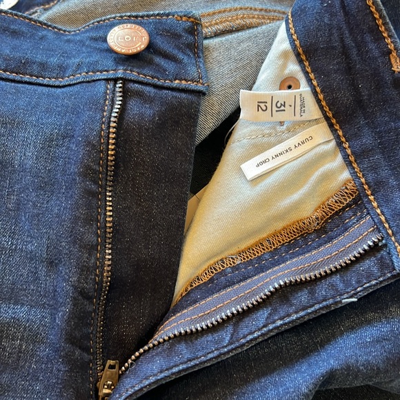NWT LOFT Curvy Skinny Crop Pants, Size 12 Petite - Picture 7 of 8